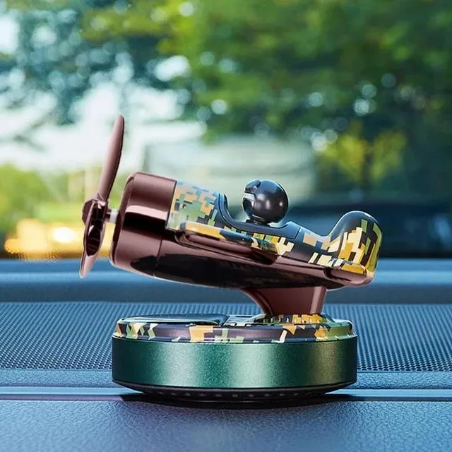 Solar Car Air Freshener Solar Aircraft Decoration Long Lasting Automatic Car Perfume Diffuser Dashboard Decorative Tool - Image 2