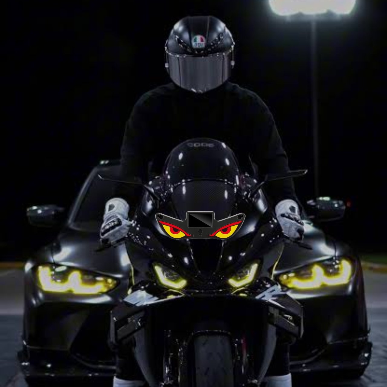Solar Devil Eyes Car LED Light Wireless No Drill Demon Eye Warning Lights for Car Windshield & Rear Window Animated LED Eyes for Cars, SUVs, Trucks, Vans - Image 6