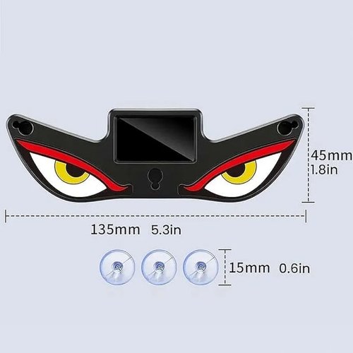 Solar Devil Eyes Car LED Light Wireless No Drill Demon Eye Warning Lights for Car Windshield & Rear Window Animated LED Eyes for Cars, SUVs, Trucks, Vans - Image 7