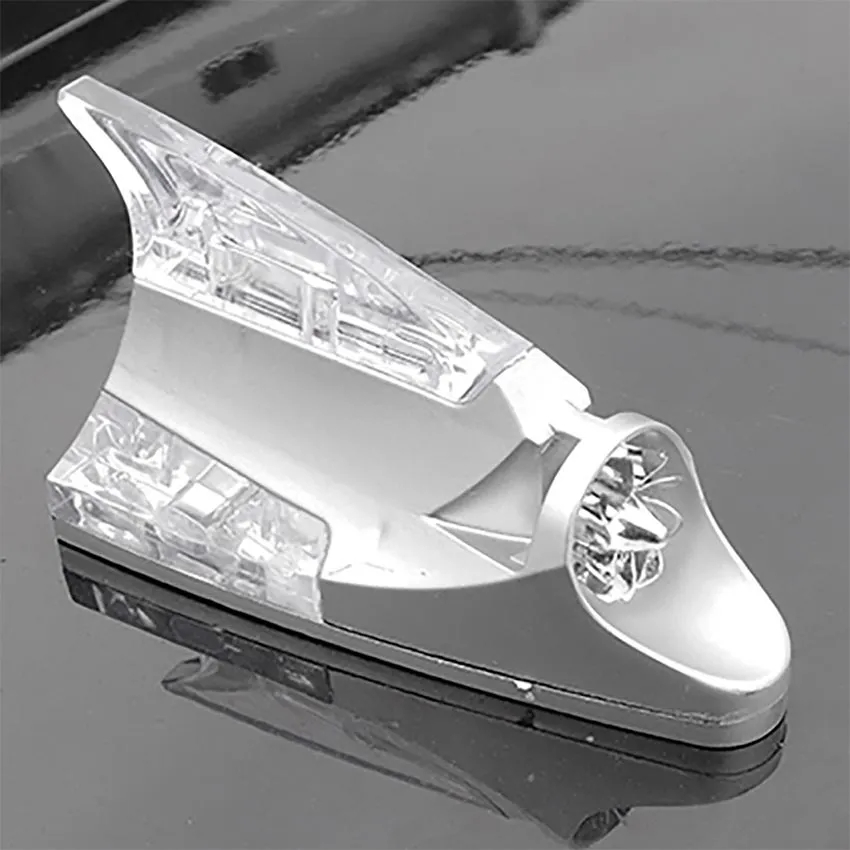 Car Shark Fin Antenna with Wind Power LED Light – Modern Design for Better Signal - Image 5