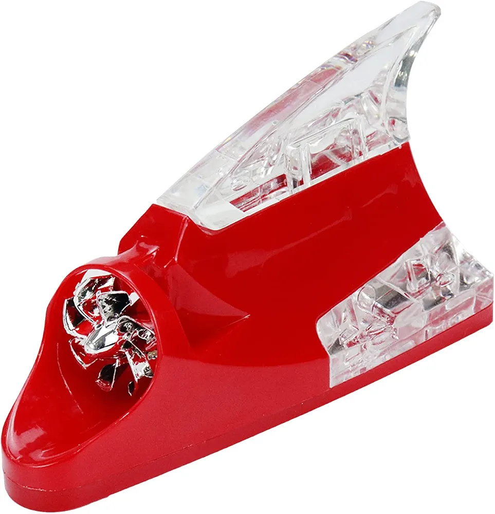 Car Shark Fin Antenna with Wind Power LED Light – Modern Design for Better Signal - Image 3