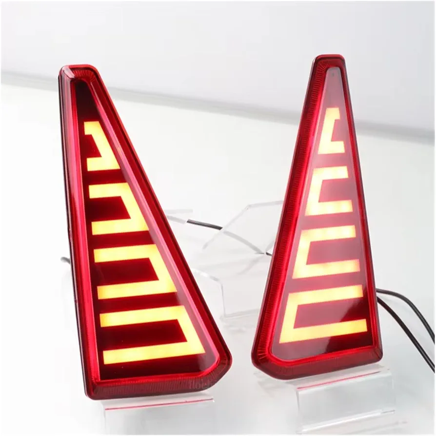 2PCS Car flashing LED Reflector Lamp Rear Fog Lamp Bumper Light Brake Warning Light For Toyota NOAH VOXY 80 Series - Image 3