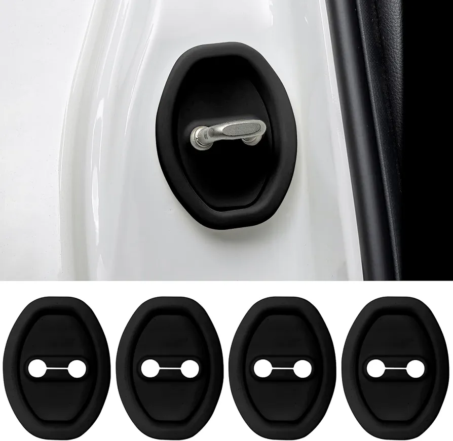 4pcs Car Door Lock Guard – Silent Silicone Protector - Image 2