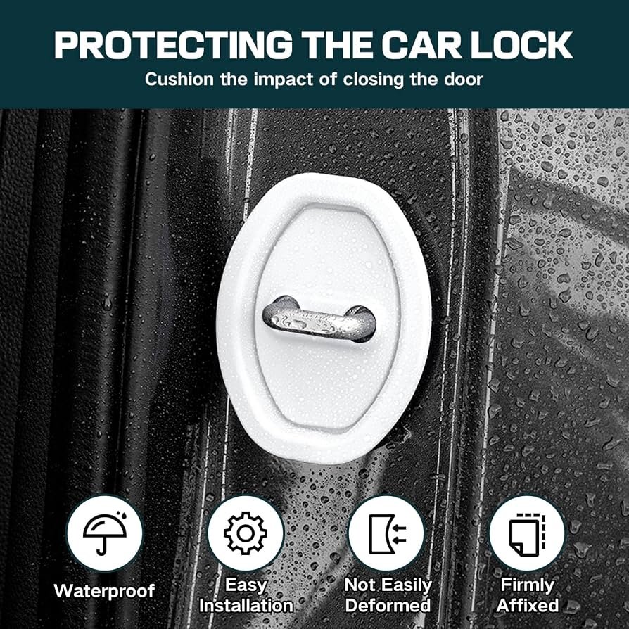 4pcs Car Door Lock Guard – Silent Silicone Protector - Image 7