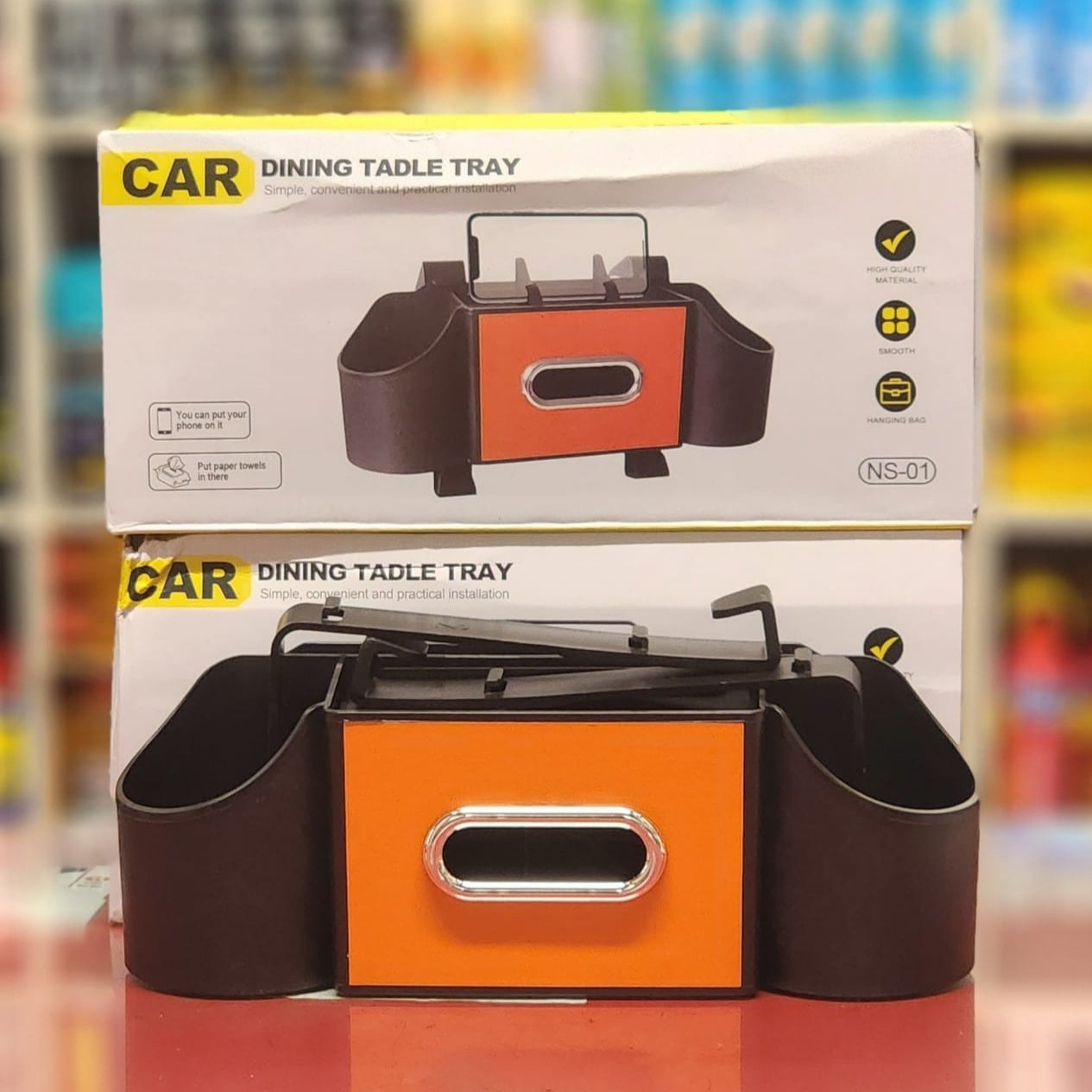 Car Seat Back Tissue Box with Storage Holder | Multi-Function Car Organizer | - Image 7