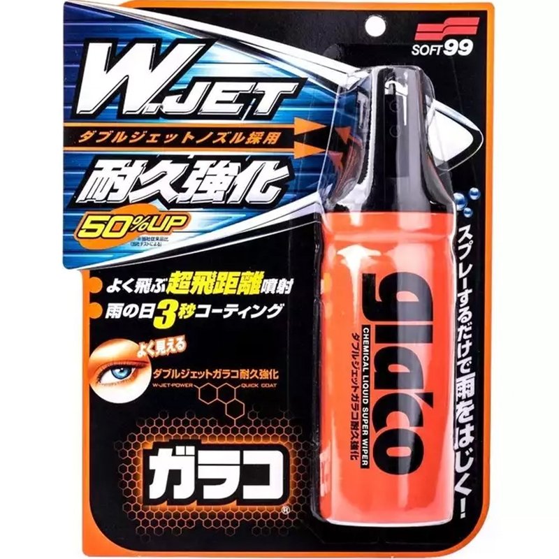 Soft99 Glaco W-Jet Strong Spray – Advanced Glass Coating for Spotless Visibility 1 Soft99 Glaco W-Jet Strong Spray – Advanced Glass Coating for Spotless Visibility