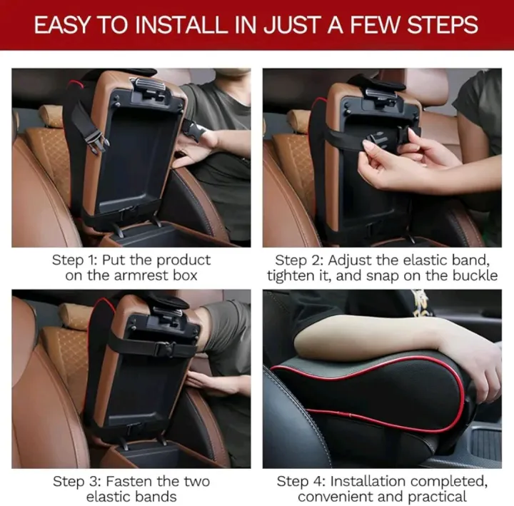 Car Seat Arm Support Car Center Console Armrest Thick Cushion, Memory Foam Arm Rest Pillow - Image 8