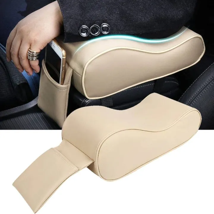 Car Seat Arm Support Car Center Console Armrest Thick Cushion, Memory Foam Arm Rest Pillow