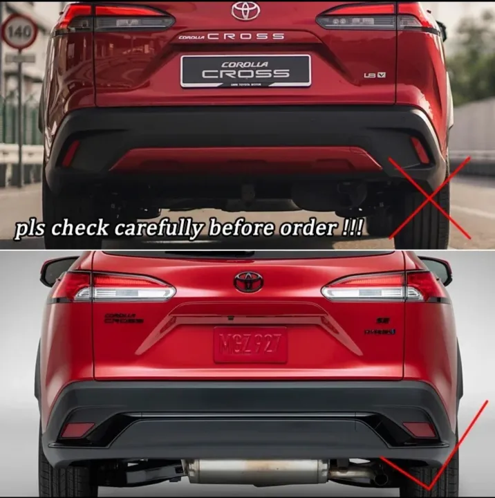 Corolla Cross 2020-2025 Car LED Rear Fog Light Tail Bumper back show Light Sets, back show lights. - Image 5