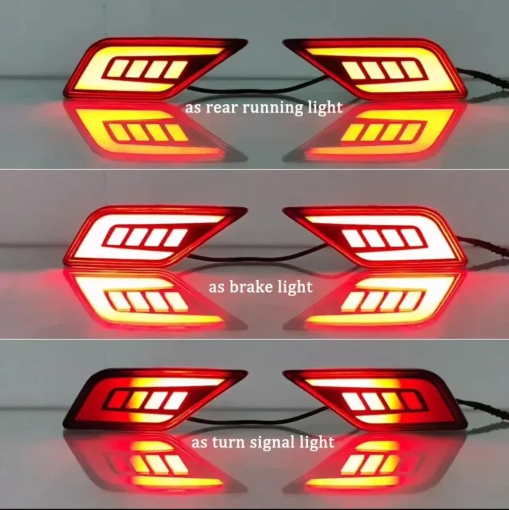 Corolla Cross 2020-2025 Car LED Rear Fog Light Tail Bumper back show Light Sets, back show lights. - Image 3