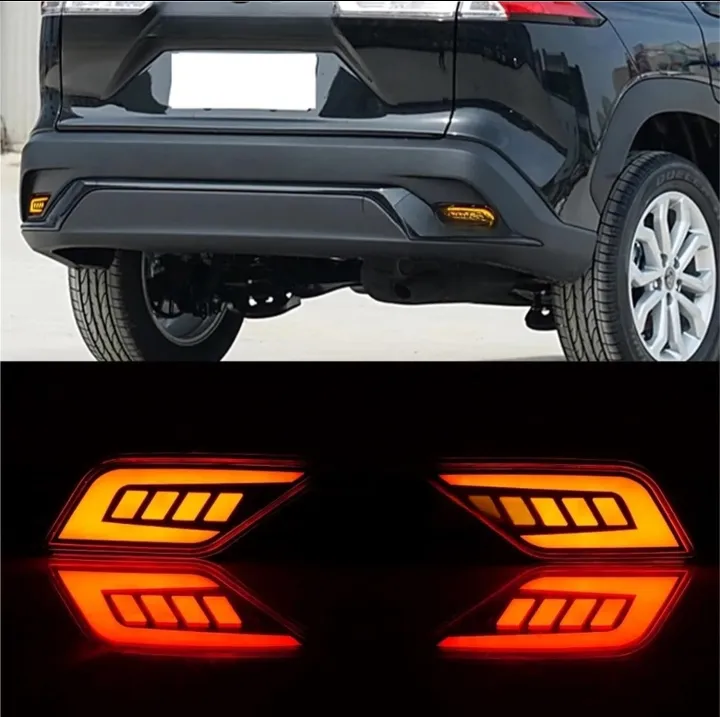 Corolla Cross 2020-2025 Car LED Rear Fog Light Tail Bumper back show Light Sets, back show lights.