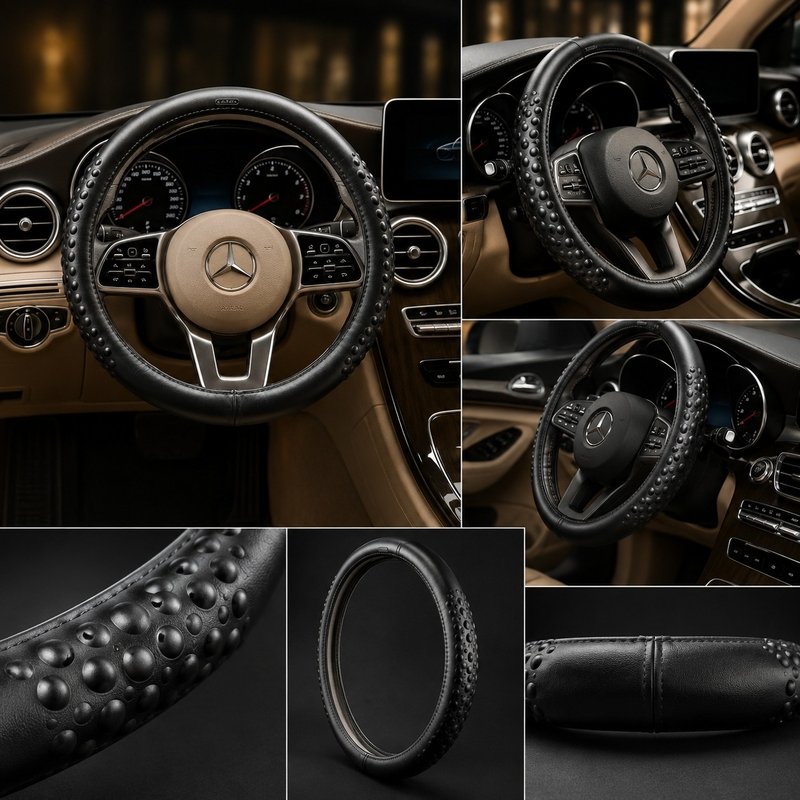 Premium Original Leather Car Steering Cover – Anti-Slip and Stylish Fit - Image 2