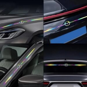 Car Body Laser Reflective Colorful Stickers | Durable, Waterproof, and Eye-Catching Design