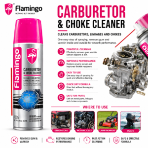 Flamingo Carburetor & Choke Cleaner 450ml – Clean, Maintain & Boost Engine Performance