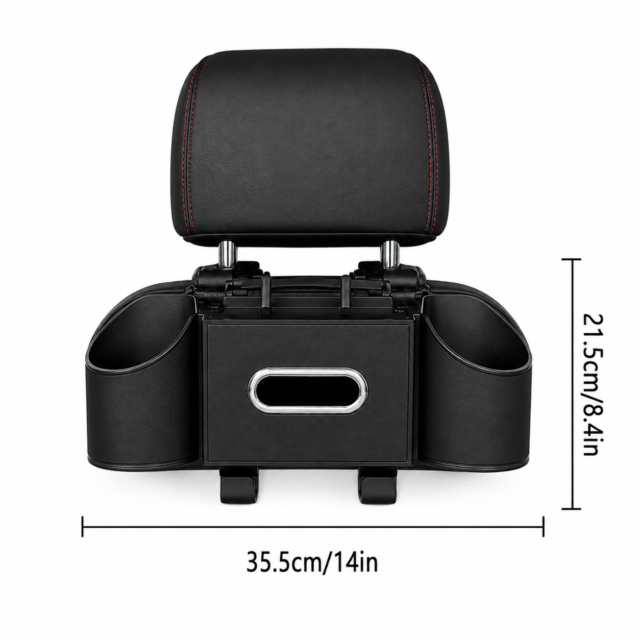 Car Seat Back Tissue Box with Storage Holder | Multi-Function Car Organizer | - Image 8
