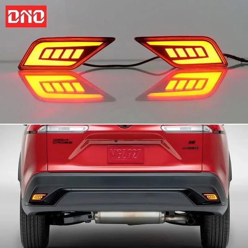 Corolla Cross 2020-2025 Car LED Rear Fog Light Tail Bumper back show Light Sets, back show lights. - Image 9