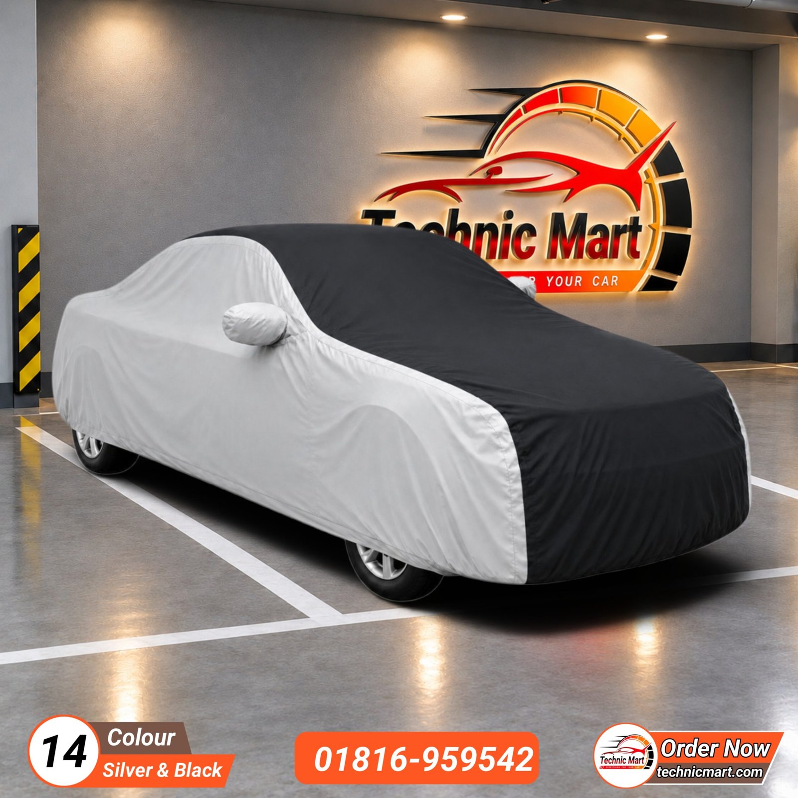 Sedan Size - সেডান গাড়ি - Car Two Colour Cover - Image 15