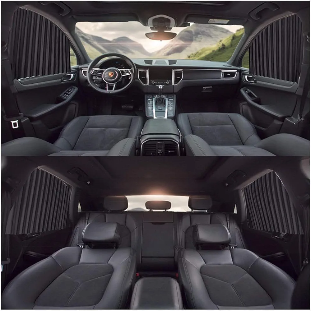 Car Window Curtain – Premium Quality Ultimate UV Protection and Adjustable Fit for All Cars 2 Pcs & 4 Pcs Set - Image 9