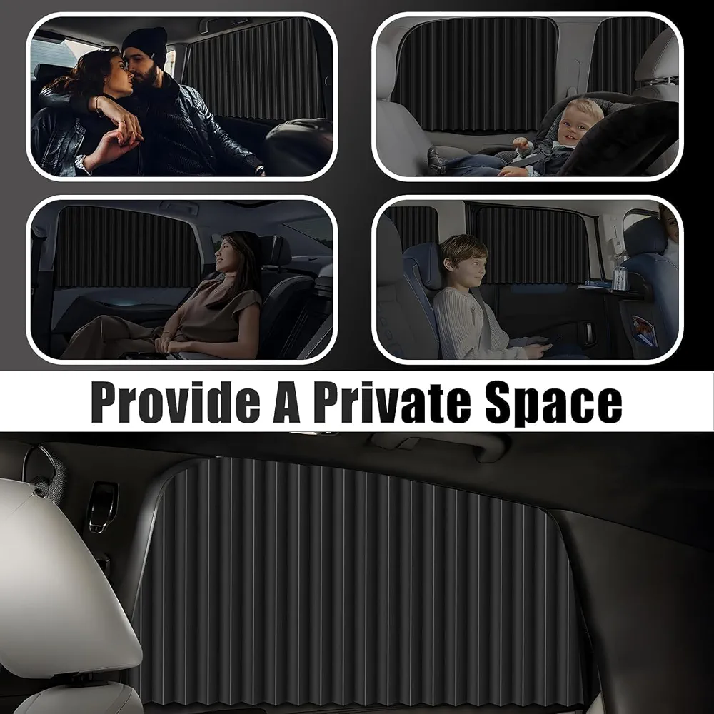 Car Window Curtain – Premium Quality Ultimate UV Protection and Adjustable Fit for All Cars 2 Pcs & 4 Pcs Set - Image 7