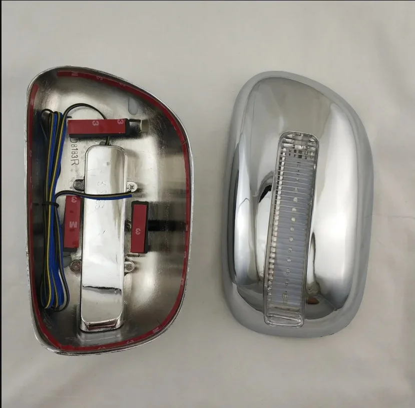 2001-2003 For Toyota corolla ABS Chrome Car Side Door Rear View Mirror Cover With Led - Image 2