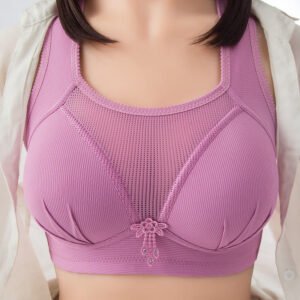 Women’s Plus Size Full Coverage Bra – Wireless Breathable Support Bra