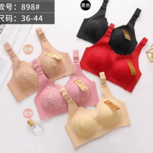 Women’s Full Coverage Lace Bra – Wire-Free Comfort Support Bra
