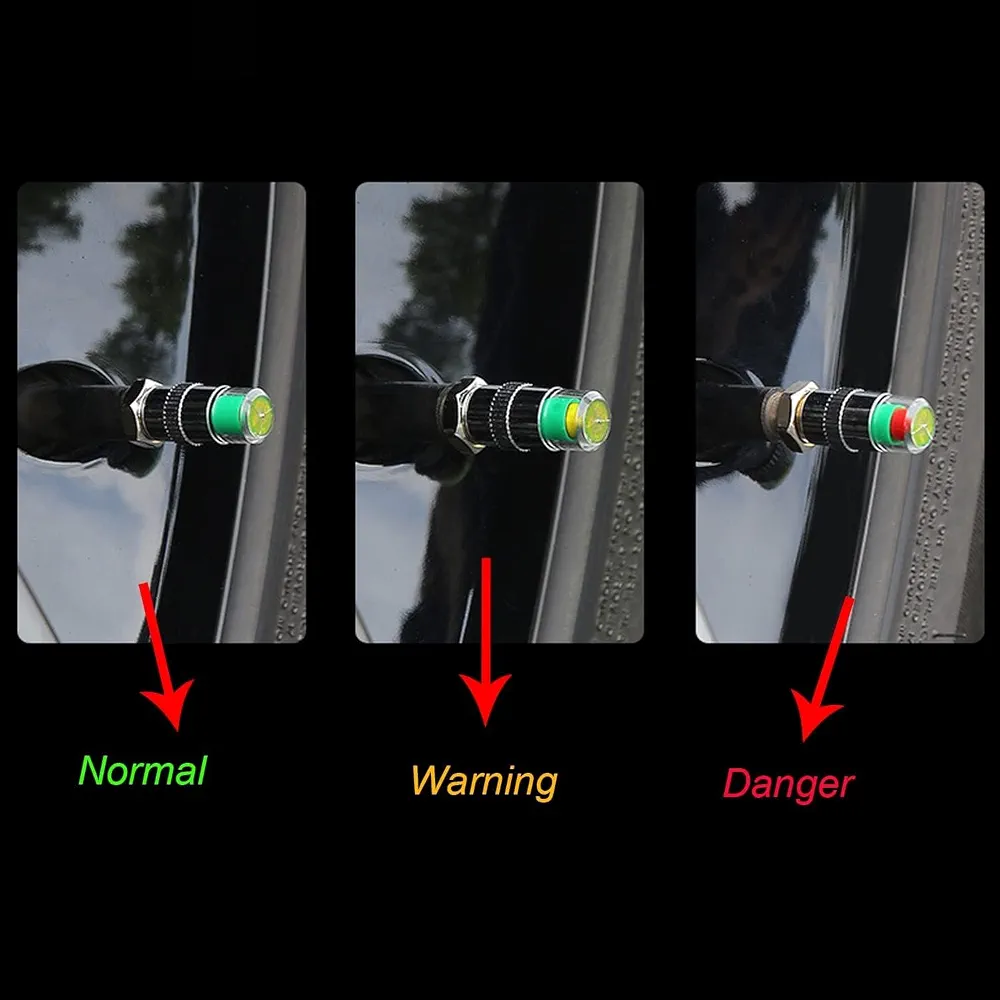 Air Pressure Alert Valve Caps for Tyres (Set of 4) - Image 7