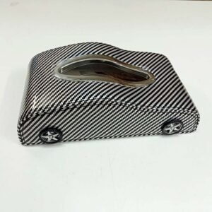 Carbon Fiber Car Shape Tissue Box Car Interior Universal Tissue Holder