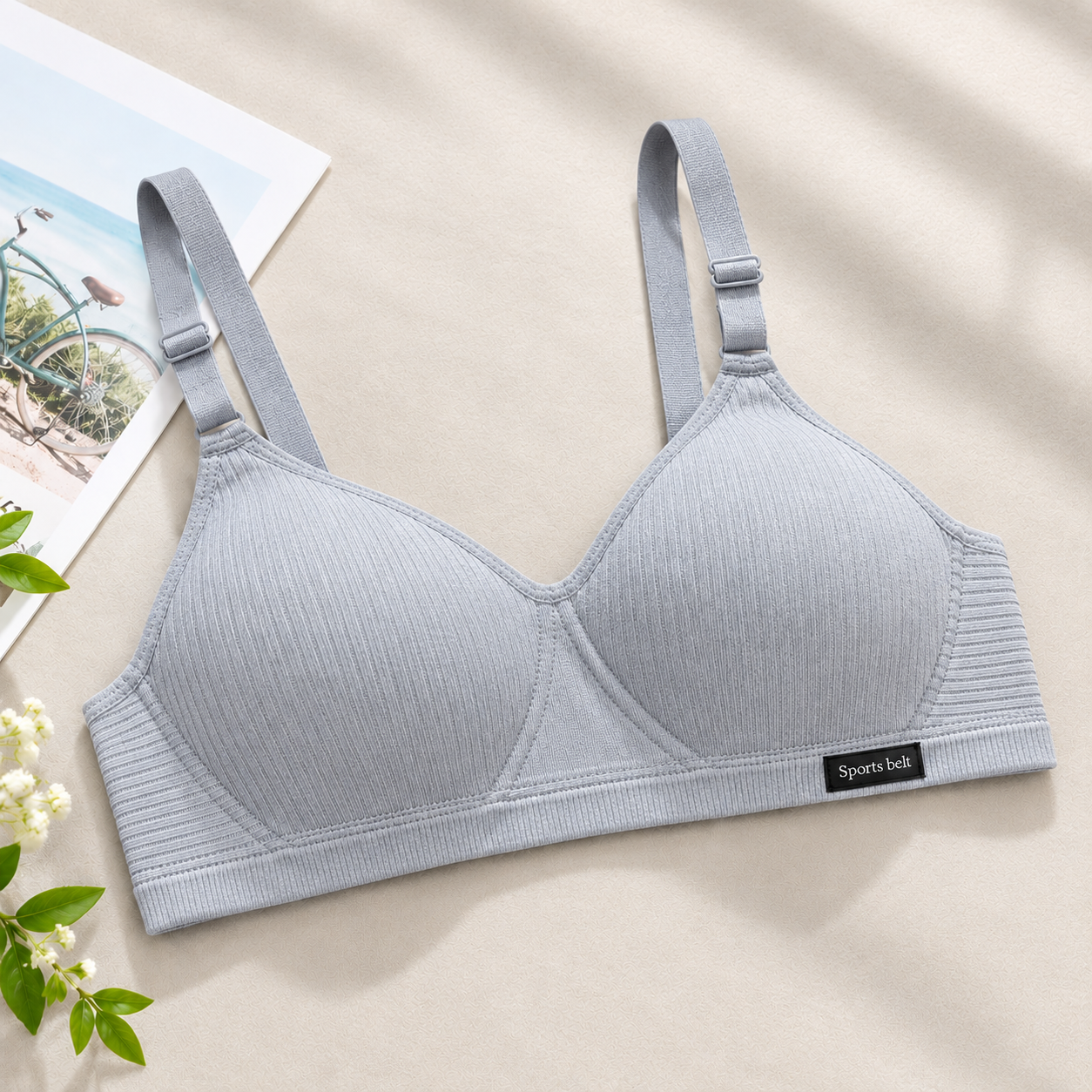 Women’s Seamless Wireless Sports Bra – Soft Padded Everyday Comfort Bra - Image 3