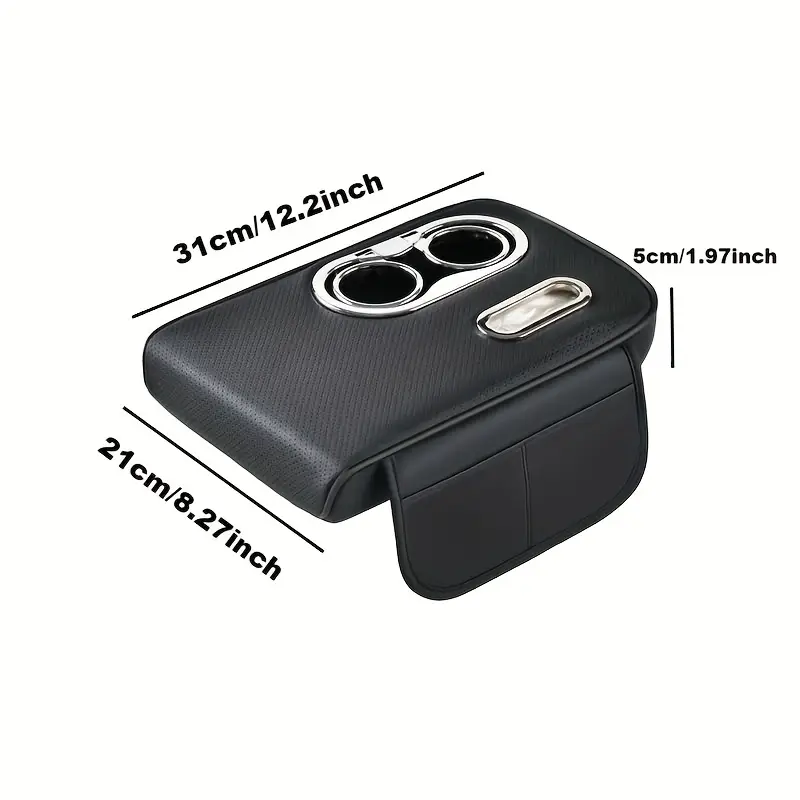 Multifunctional Car Center Console Armrest Tissue Box with Cup Holder – Premium Car Organizer - Image 3
