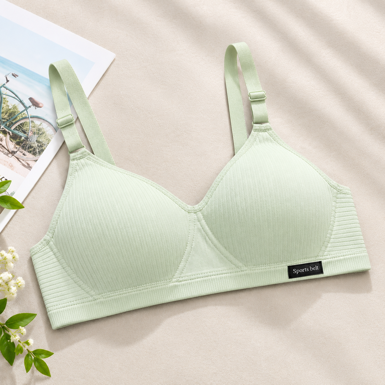Women’s Seamless Wireless Sports Bra – Soft Padded Everyday Comfort Bra - Image 4