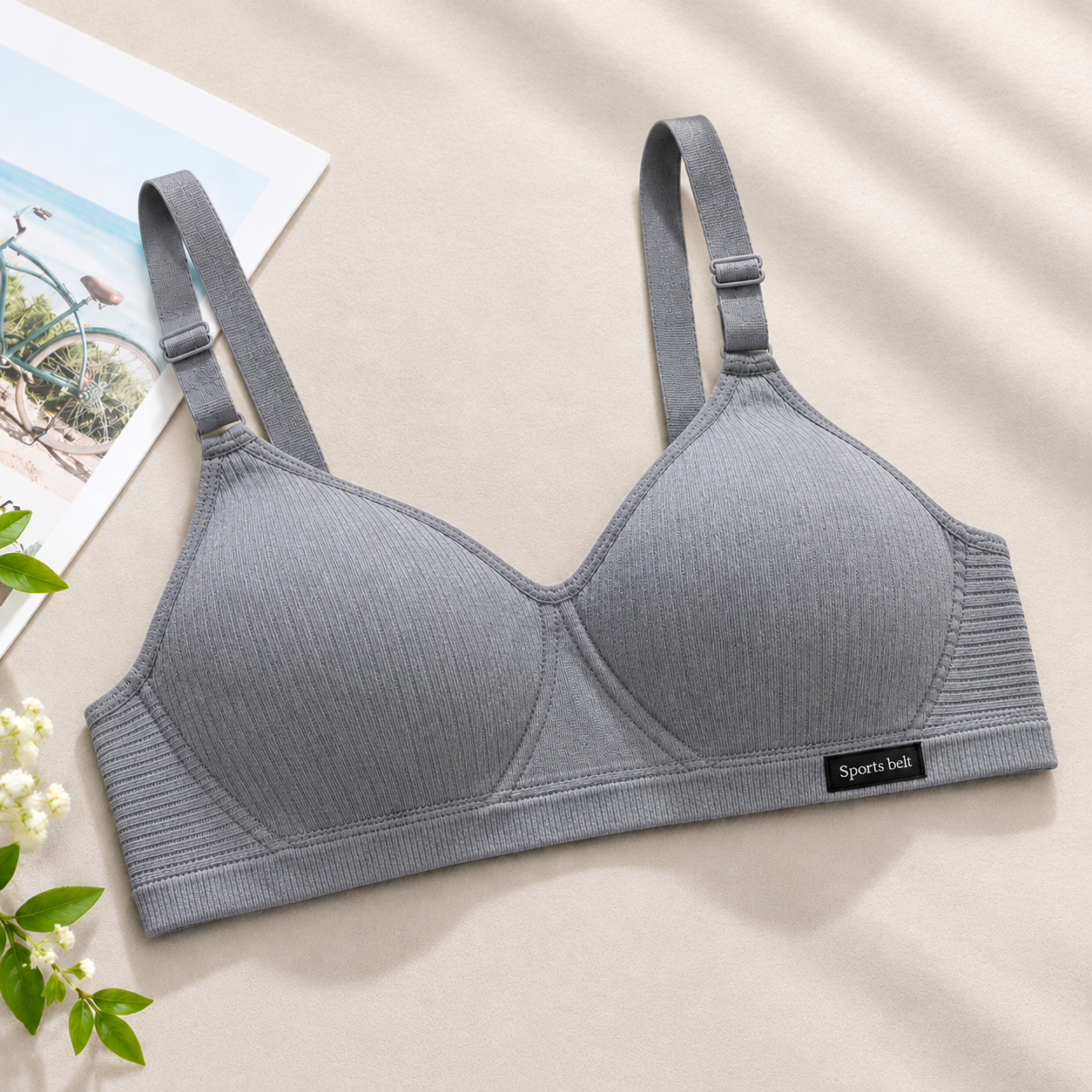 Women’s Seamless Wireless Sports Bra – Soft Padded Everyday Comfort Bra - Image 5