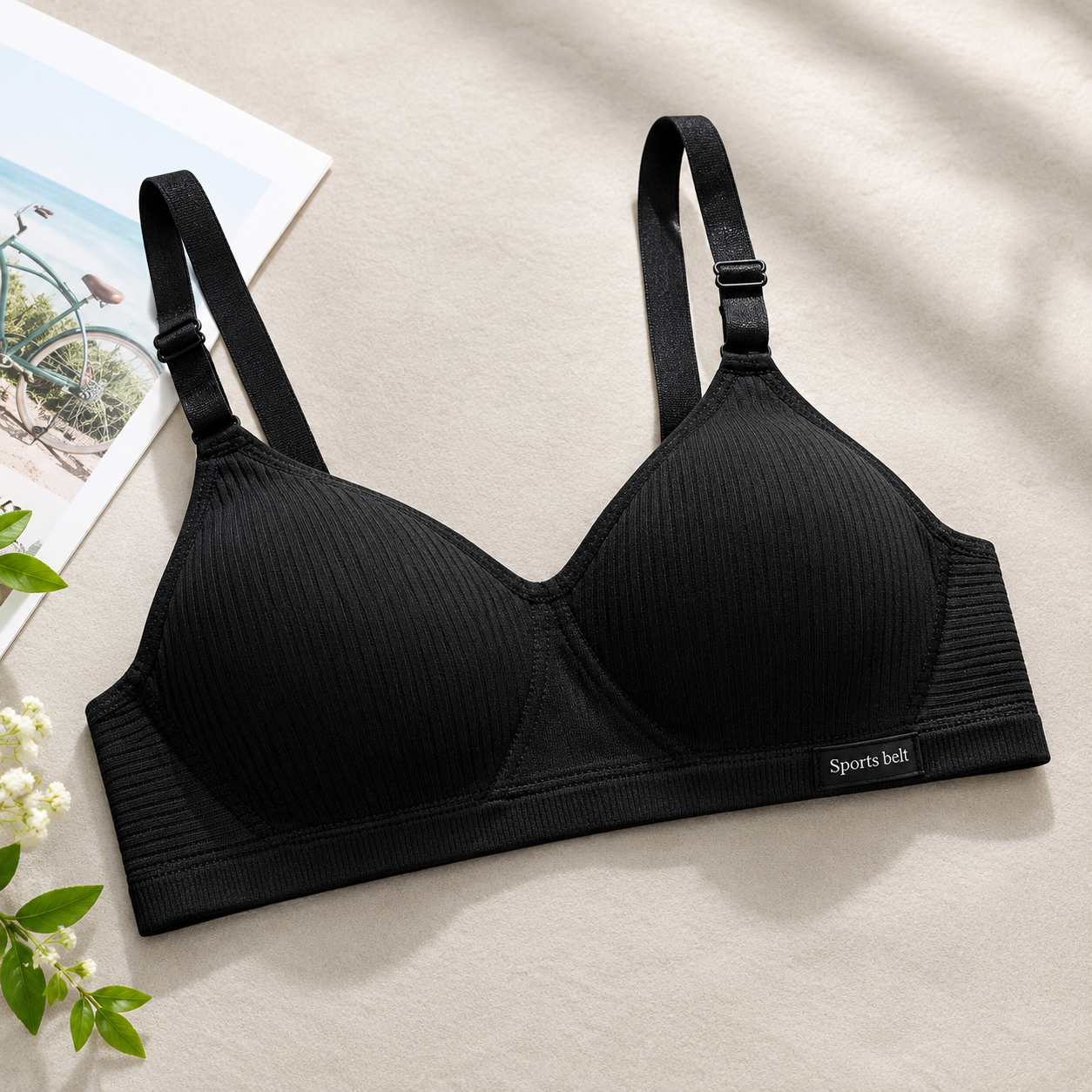 Women’s Seamless Wireless Sports Bra – Soft Padded Everyday Comfort Bra - Image 2