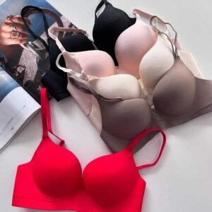 Women’s Seamless Wireless Push Up Bra – Soft Padded Everyday Bra